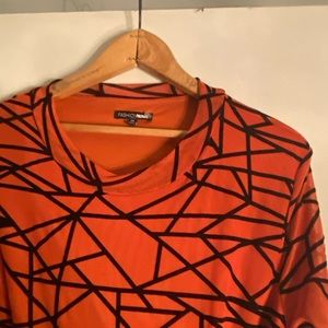 Women’s Fashion Nova black & Orange dress